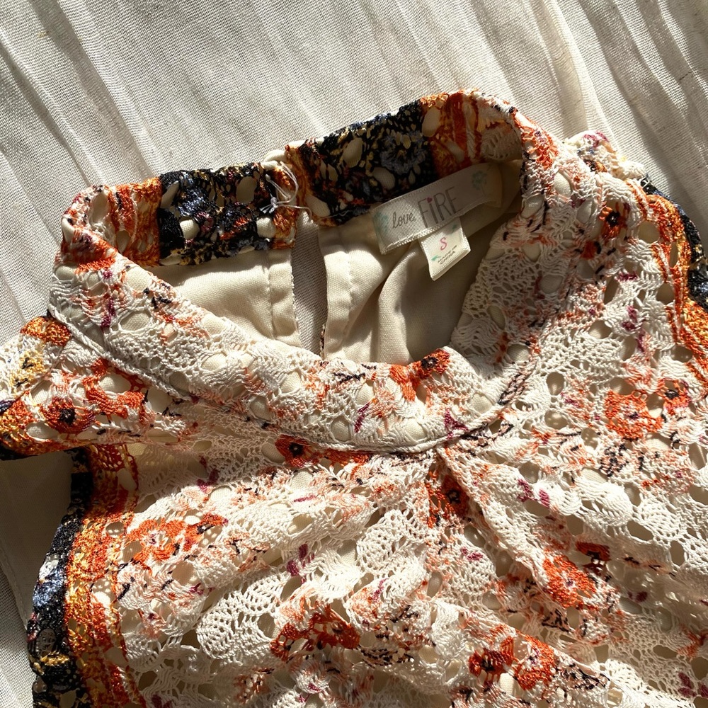 Love Fire | Love Fire halter top | lace halter top | formal lace top | small top